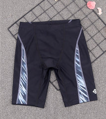 Mofiz Black and Grey Boy's Training Swim Trunk